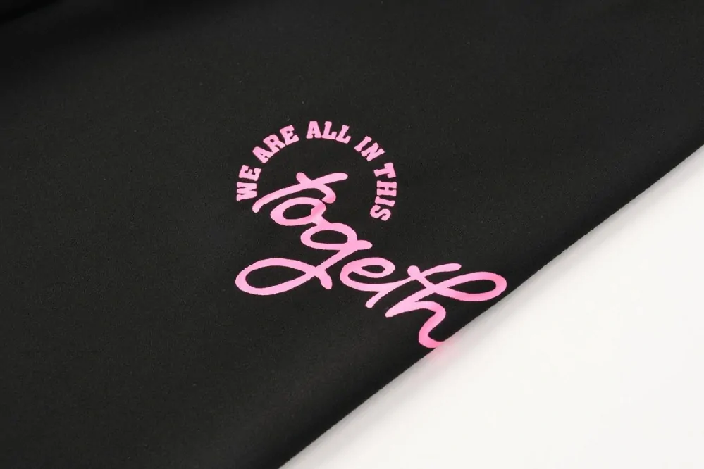 Dámské 3/4 funkční legíny Kugo JK8620, černé / fialový nápis