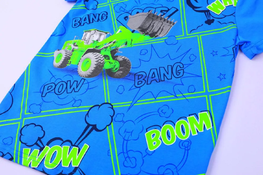 Chlapecké letní pyžamo Kugo WT7310, modré