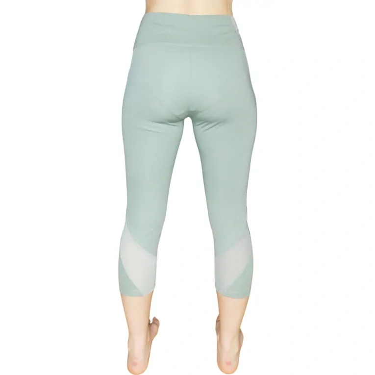 Dámské 3/4 funkční legíny Elevek D780-8, olivové