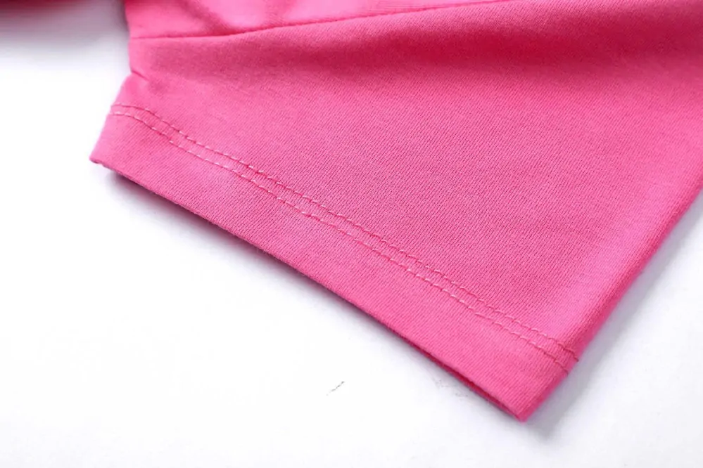 Dívčí tričko kr.r. Kugo SH3510, tmavě růžové