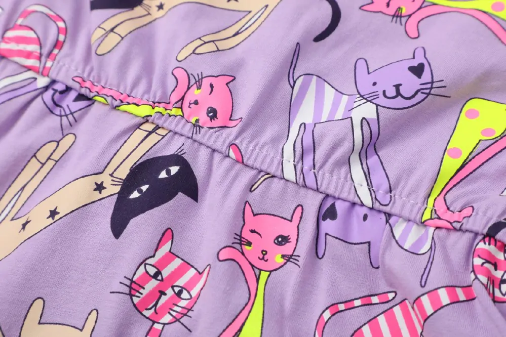 Dívčí šaty Kugo HS9332 fialové