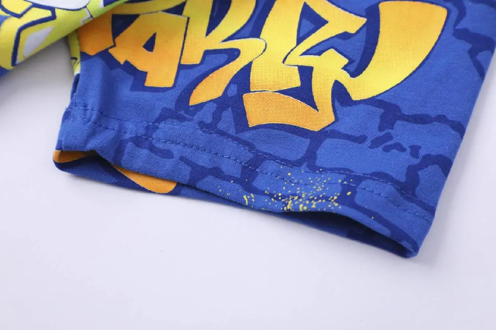 Chlapecké tričko kr.r. Kugo HC9347 modré