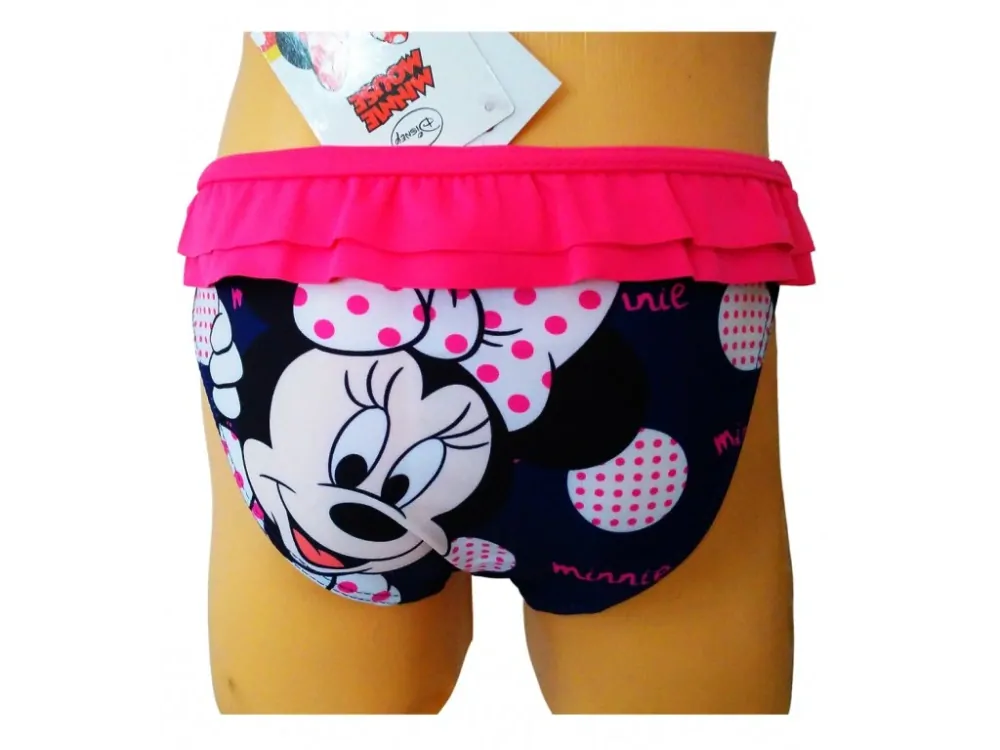 Dívčí plavky kalhotkové Minnie ET1734/1 modrá / růžová