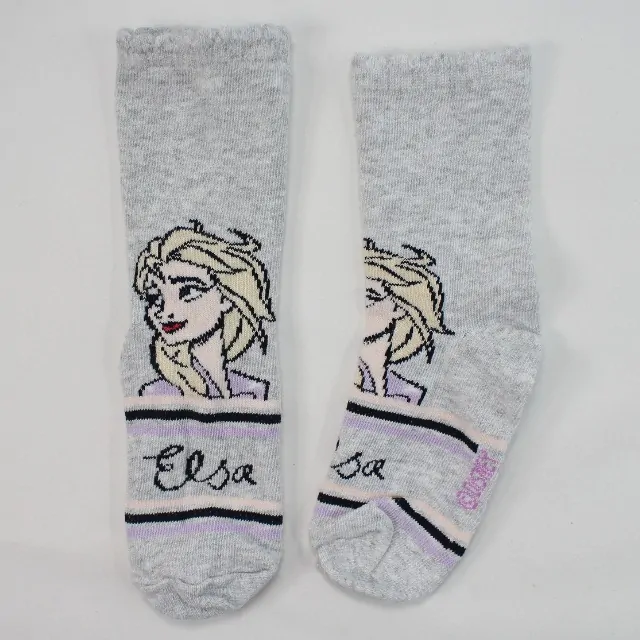 Dívčí ponožky Frozen 52348893 2 páry, šedá / světle růžová