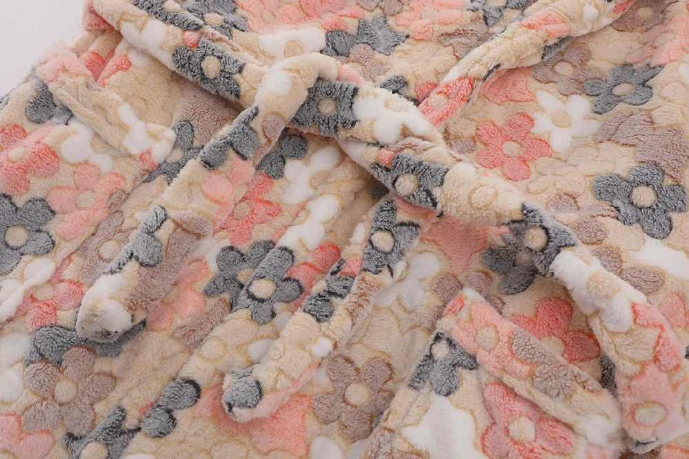 Dívčí a dámský župan Kugo FZ1086 meruňkový