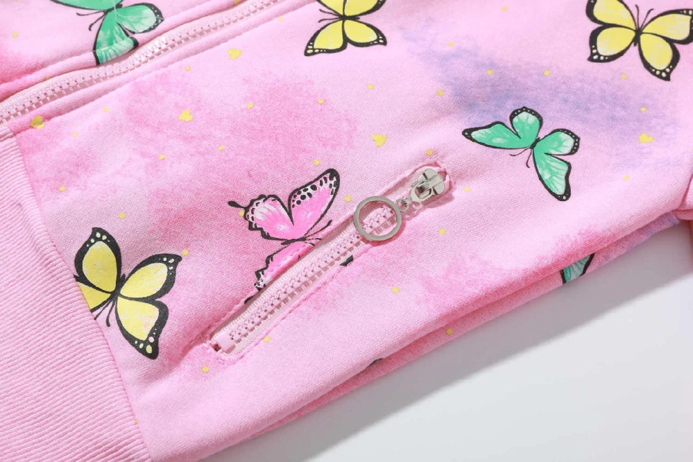 Teplá dívčí mikina Kugo GM9770 růžová