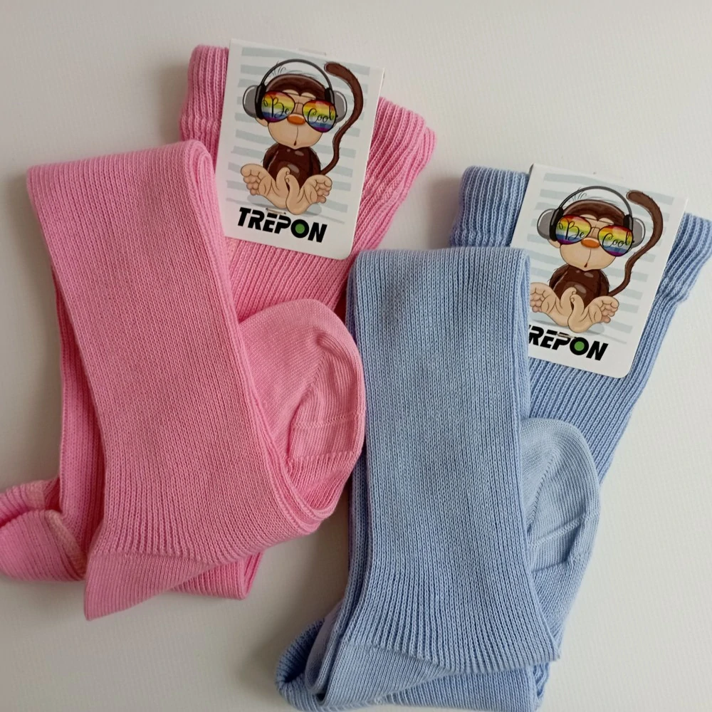 Chlapecké bavlněné punčocháče Trepon Bavlik, světle modré