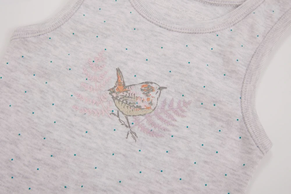 Dívčí spodní tílko Wolf S2461 světle šedý melír