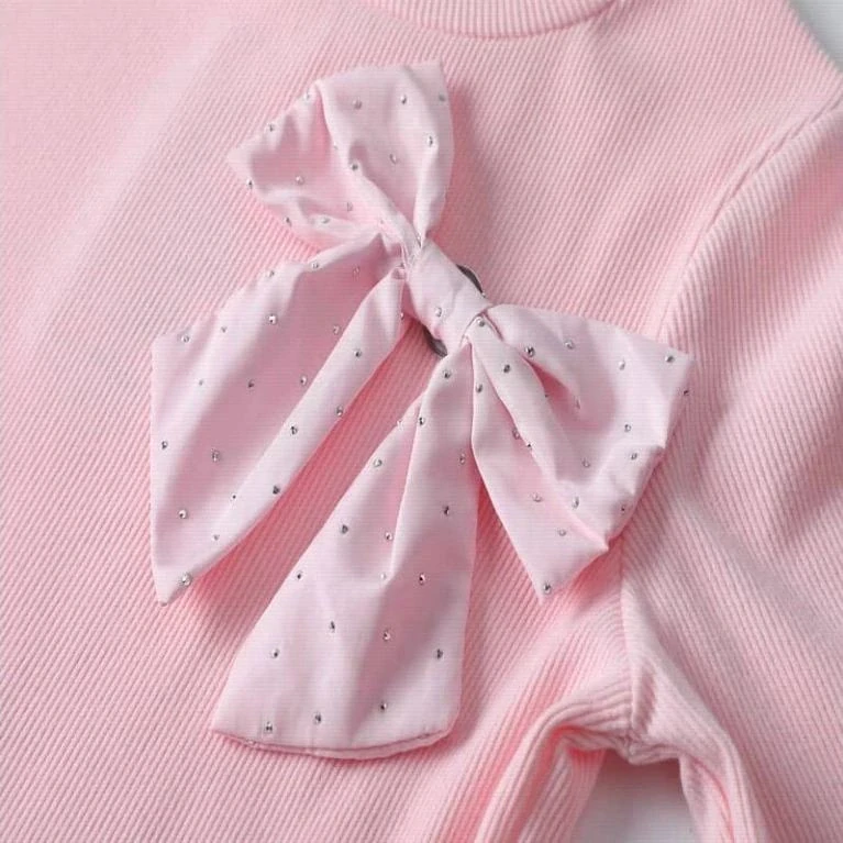 Dívčí tričko dlouhý rukáv Kugo ST3531 růžové