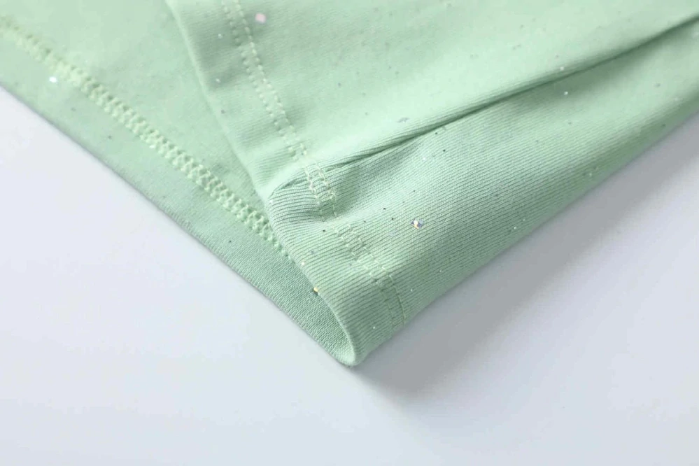 Dívčí tričko dlouhý rukáv Kugo ST3525 zelené