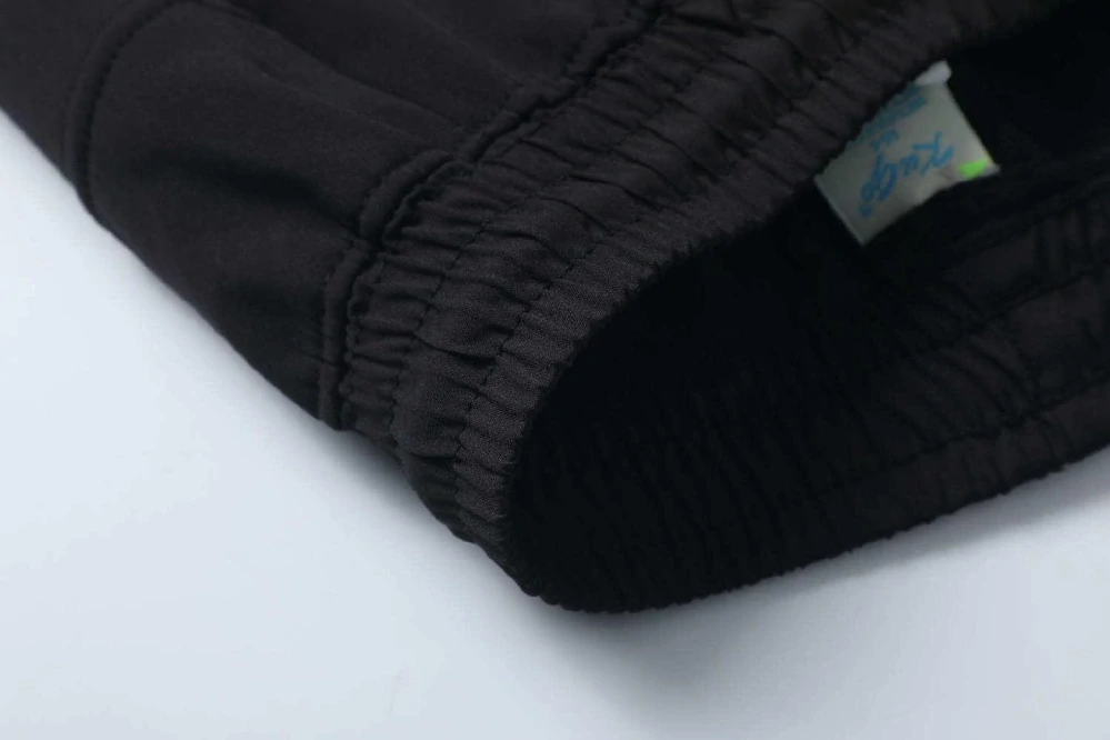 Dívčí sofshellové kalhoty zateplené Kugo HK9787 černá / růžový zip