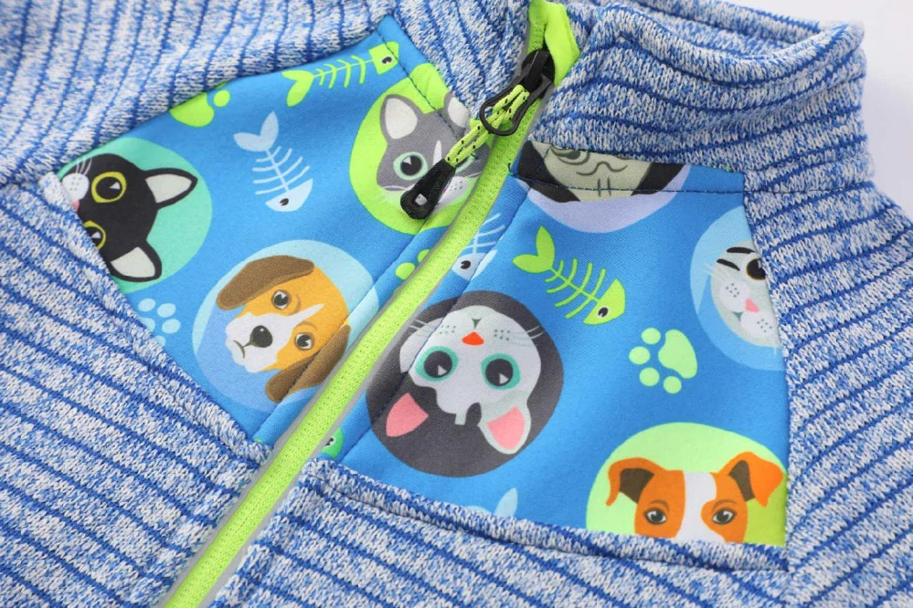 Chlapecká outdoorová mikina Kugo HM1990 modrá