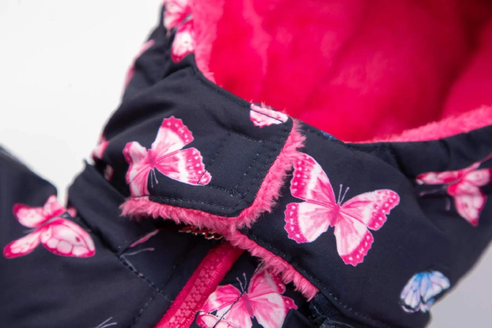 Dívčí zimní bunda Kugo KB2339 tmavě modrá