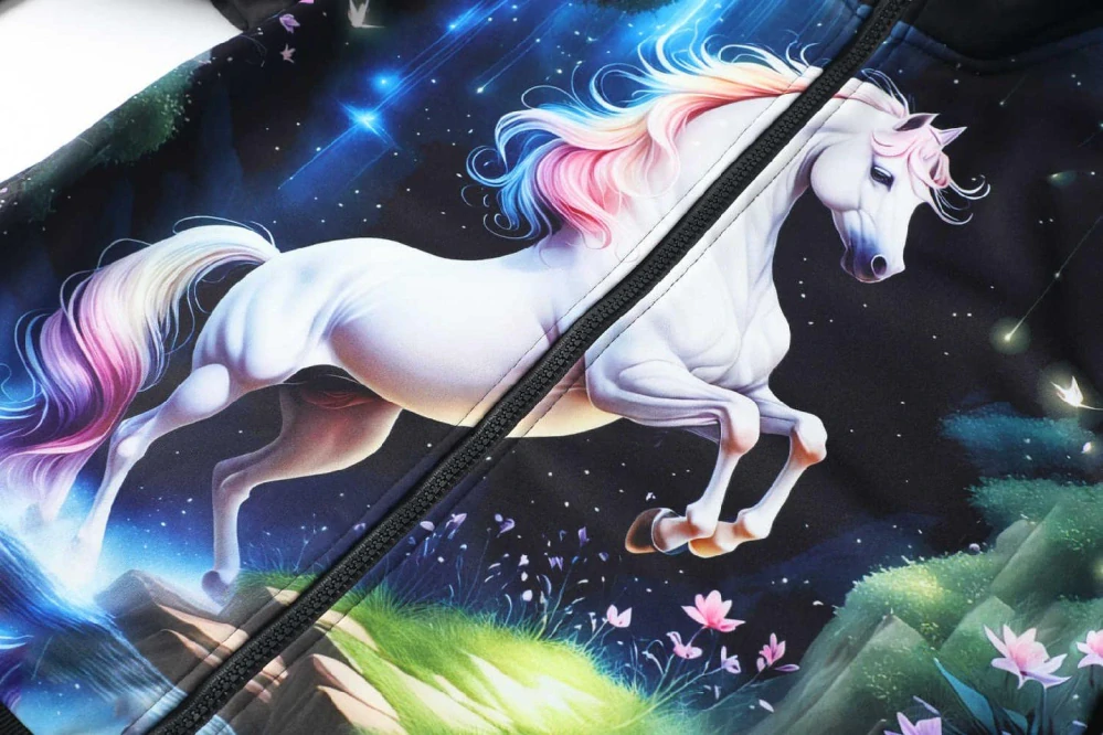 Teplá dívčí mikina Kugo PT2507 černá