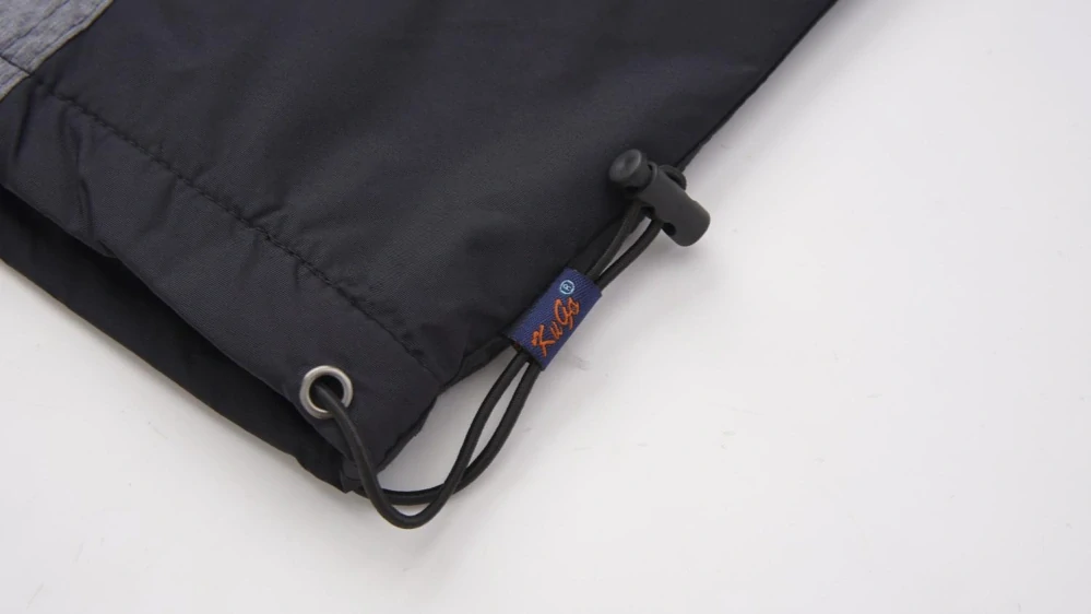 Dívčí šusťákové kalhoty zateplené Kugo DK8235 tmavě modrá / růžový zip