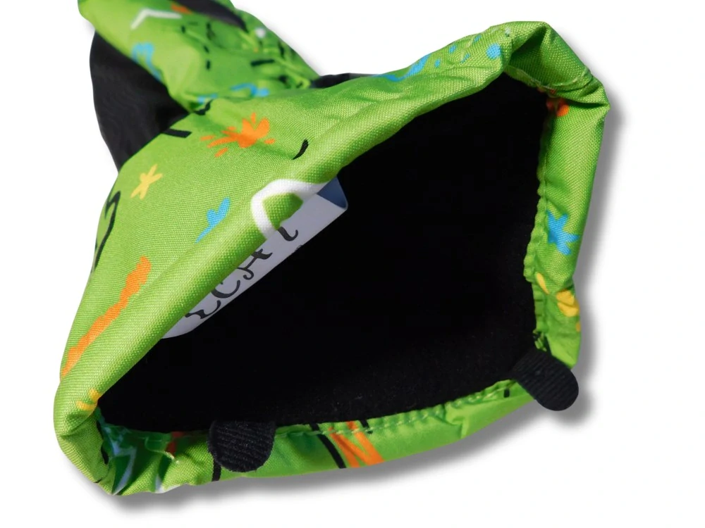 Dětské šusťákové palcové rukavice Echt C088 zelené