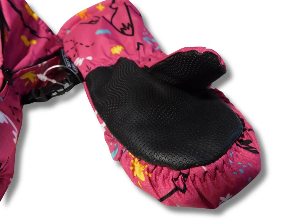 Dětské šusťákové palcové rukavice Echt C088 růžové