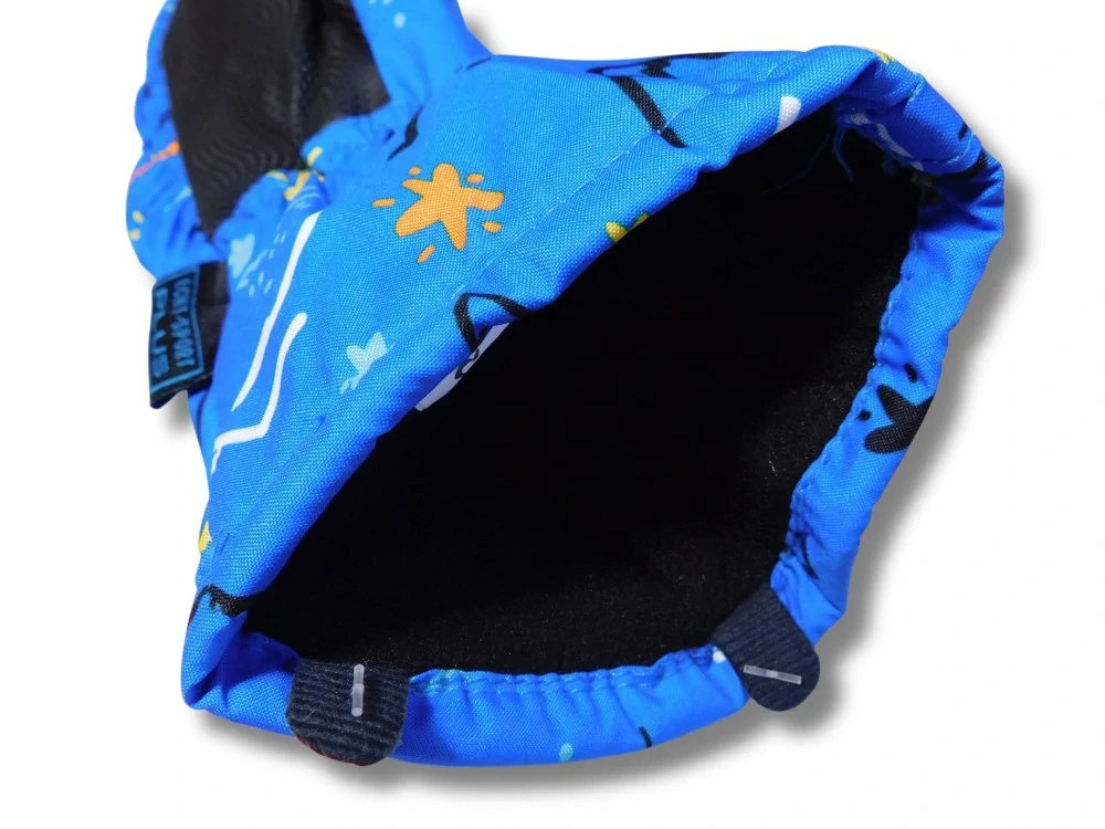 Dětské šusťákové palcové rukavice Echt C088 modré