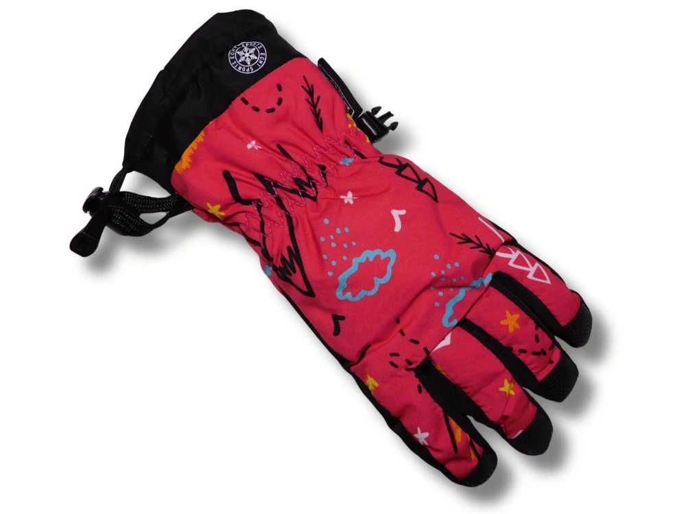 Dětské šusťákové prstové rukavice Echt C069 růžové