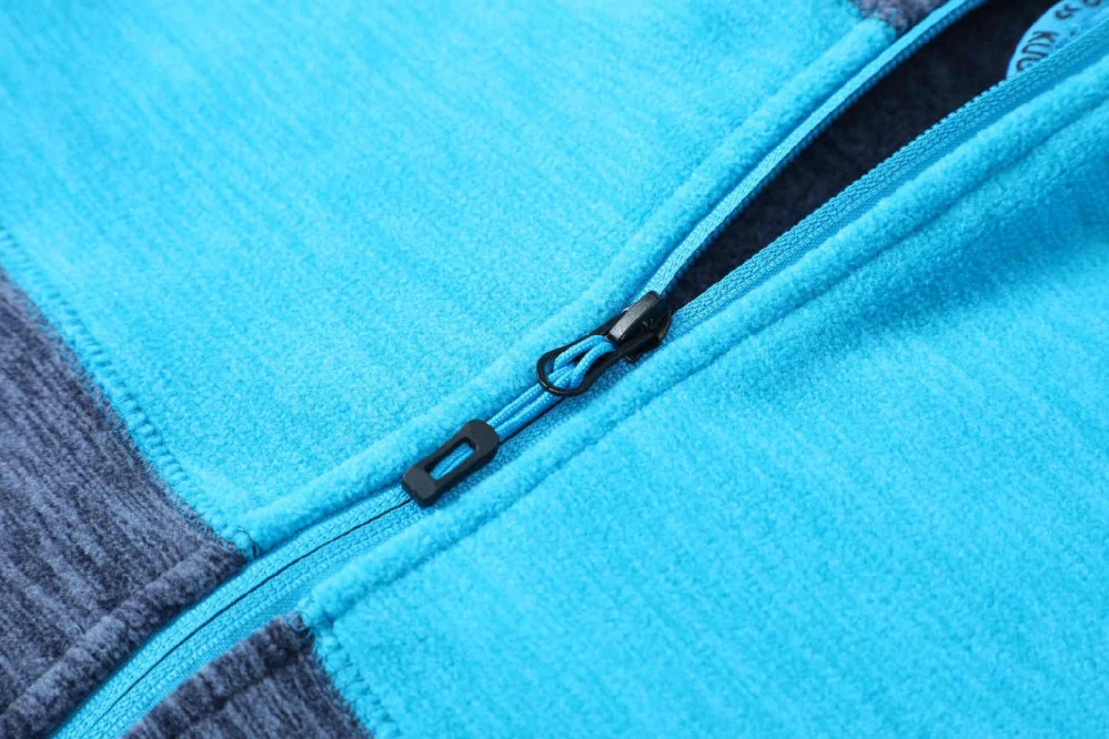 Chlapecká flísová mikina Kugo BM5615 šedomodrá