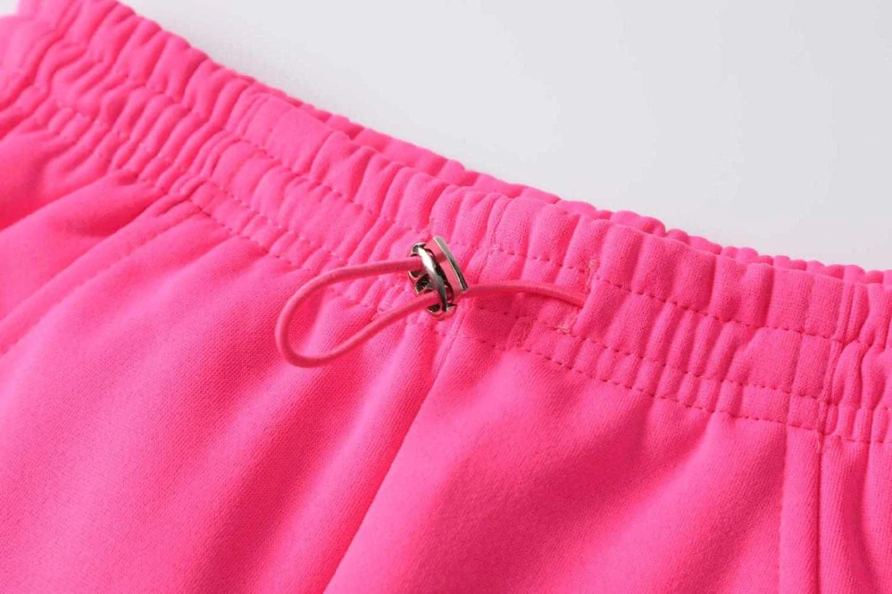 Teplé dívčí tepláky Kugo PT2502 růžové