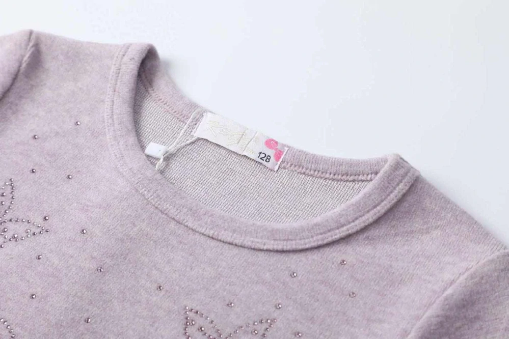 Dívčí tričko dlouhý rukáv Kugo WL0942 fialové