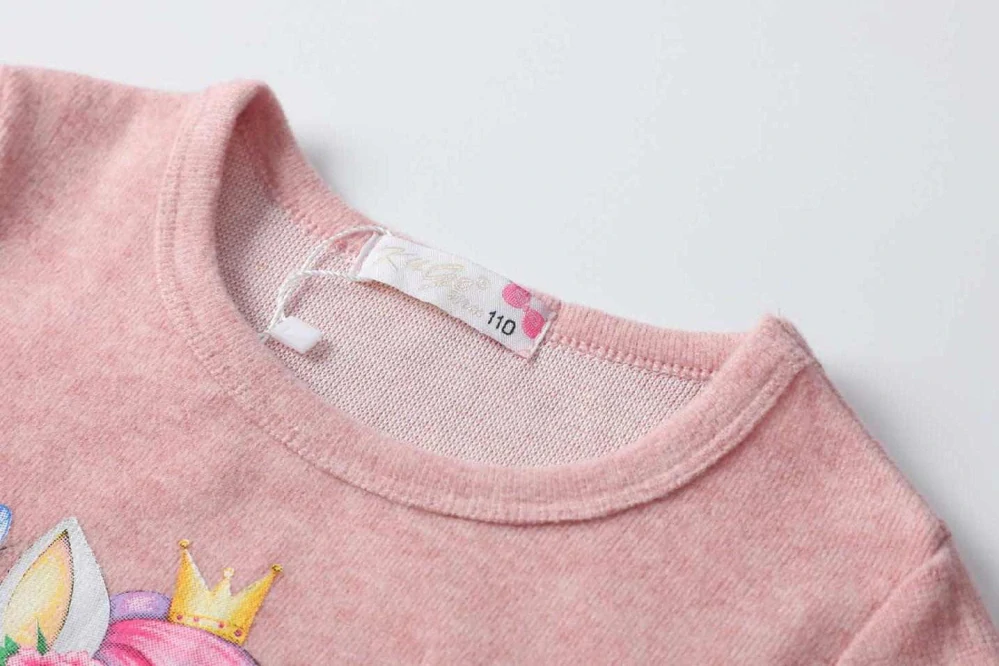 Dívčí tričko dlouhý rukáv Kugo WL0941 světlejší růžové