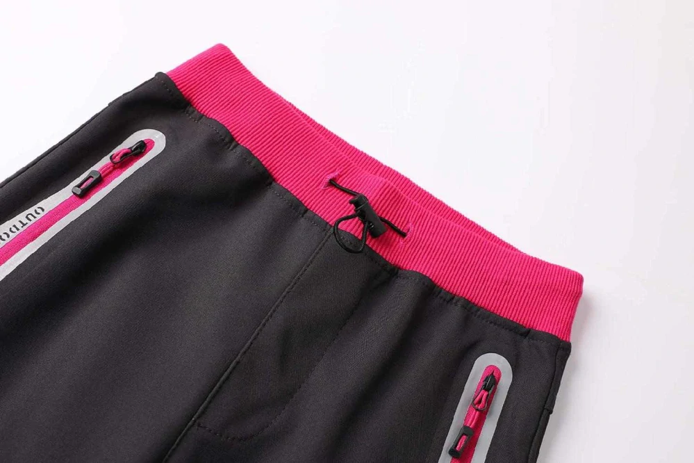 Dívčí softshellové kalhoty nezateplené Kugo HK5300 šedé