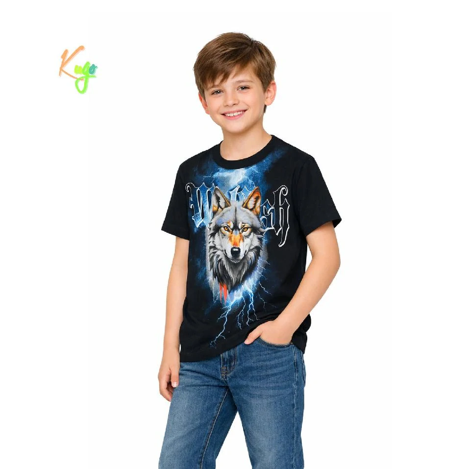 Chlapecké tričko krátký rukáv Kugo DC9410 černé