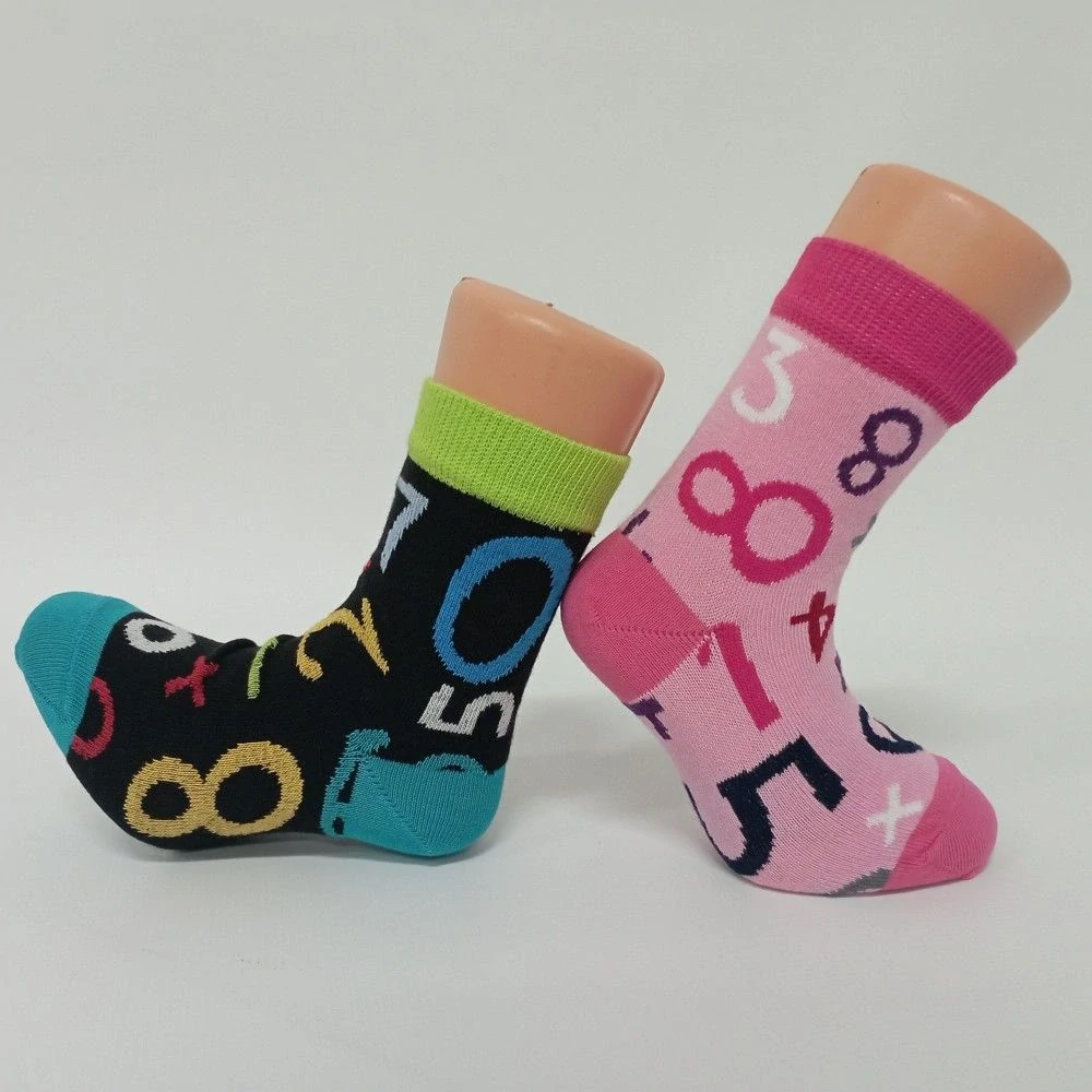 Dětské ponožky Trepon Number černo-tyrkysové