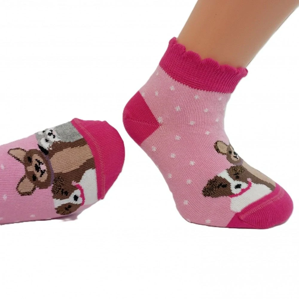 Dívčí nízké ponožky Trepon Friend růžové