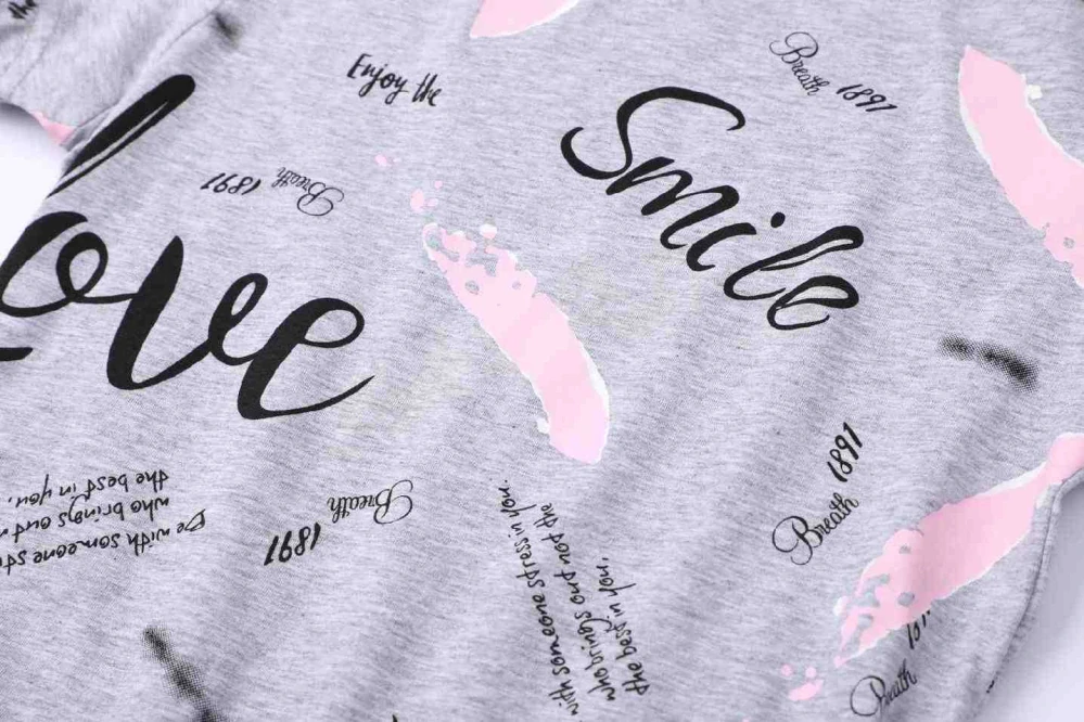 Dívčí šaty krátký rukáv Kugo HS9331 šedé