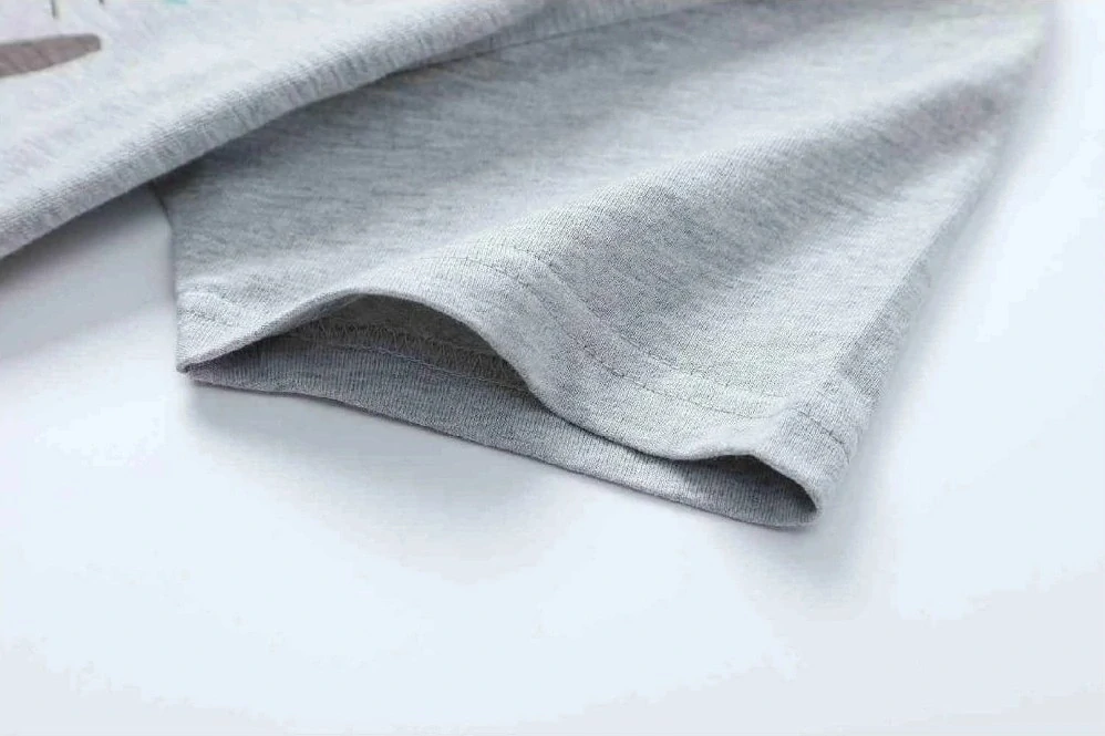 Dívčí letní pyžamo Kugo MP5877 šedo-růžové s kočkami