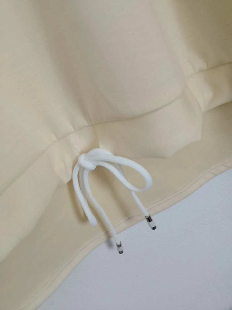 Dámské máslové tričko se šňůrkou krátký rukáv Beauty žluté