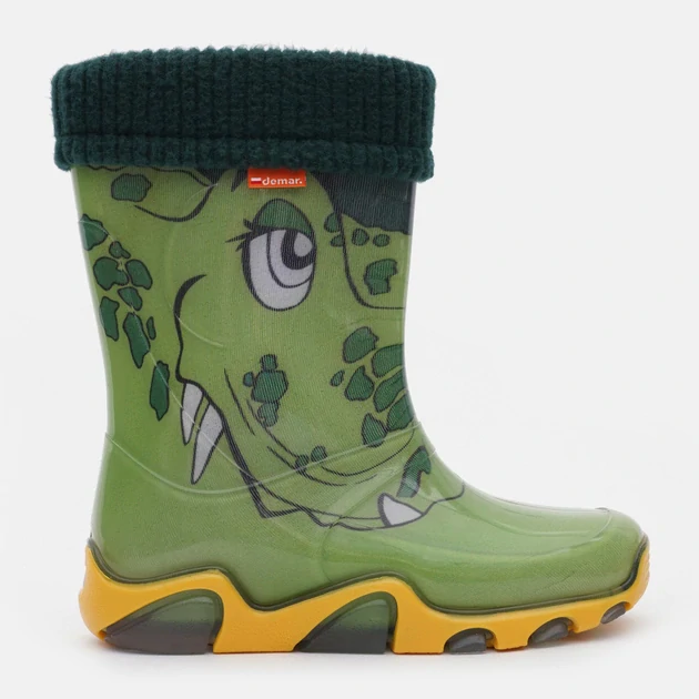 Dětské zateplené holinky Demar Stormer Lux Print B Krokodýl