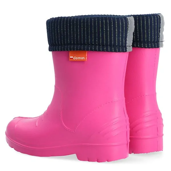 Dětské zateplené holinky Demar Dino F růžové