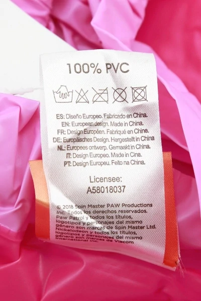 Dívčí pláštěnka SETINO 750-216 Tlapková patrola sv. růžová