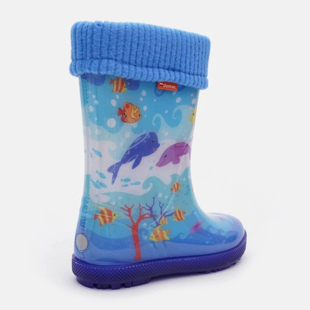 Dětské zateplené holínky Demar Hawai Lux Exclusive EG Oceán