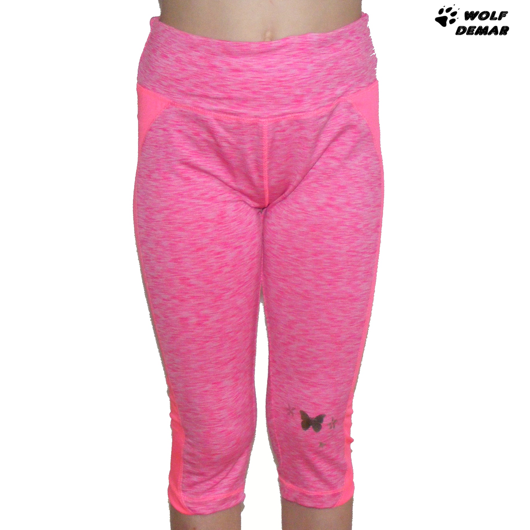 Dívčí 3/4 legíny WOLF H2047 růžové