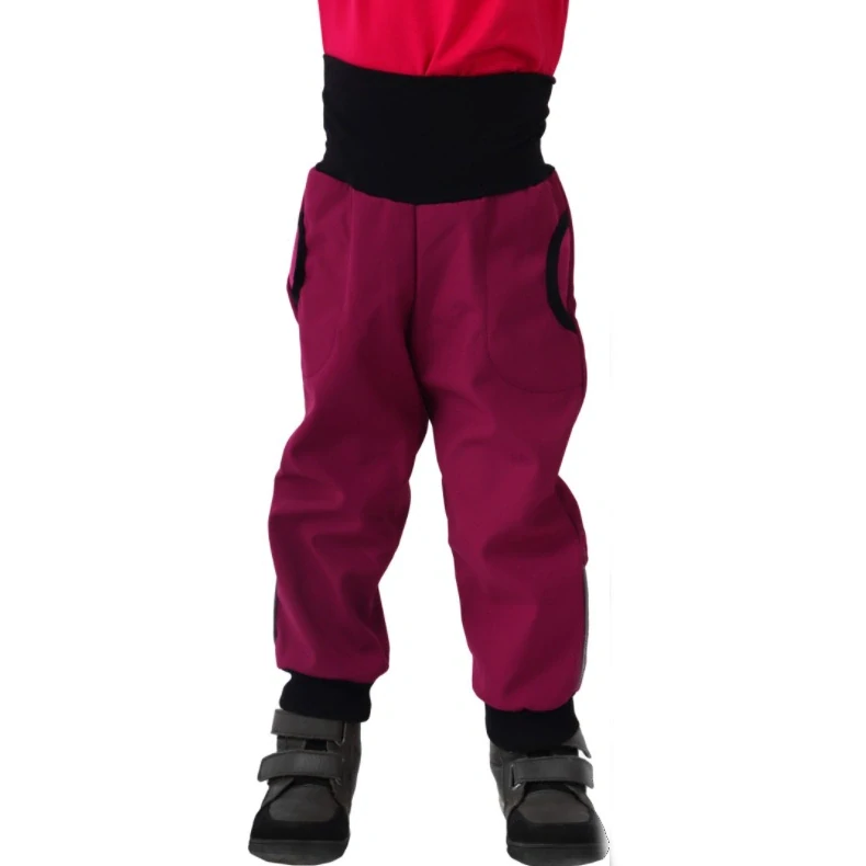 JOŽÁNEK Dětské softshellové kalhoty, fuchsiové
