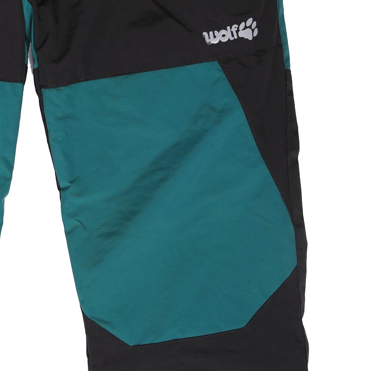Zateplené šusťákové kalhoty WOLF B2172 černé se zelenou