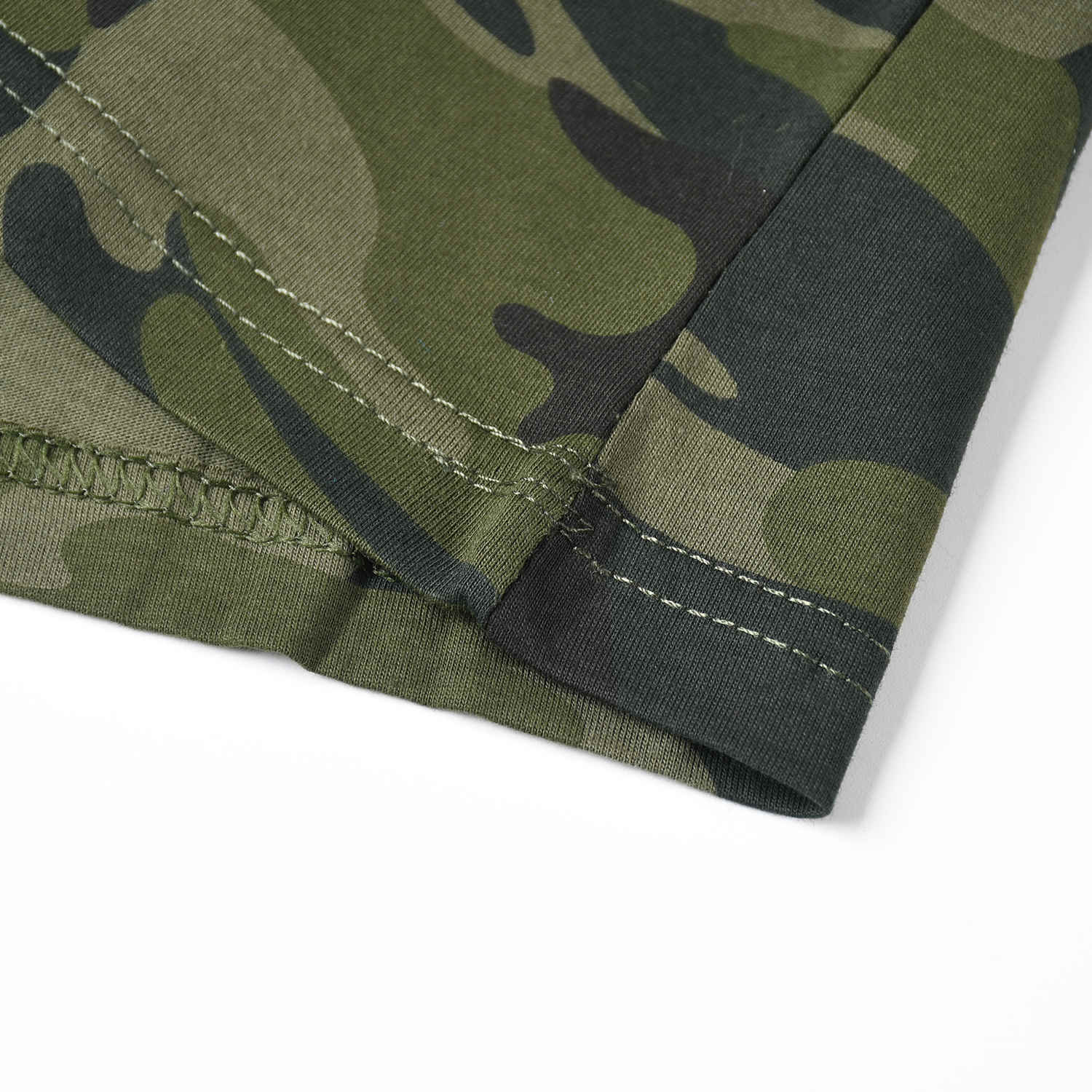 Chlapecké maskáčové tričko KUGO TM9217, žlutá aplikace