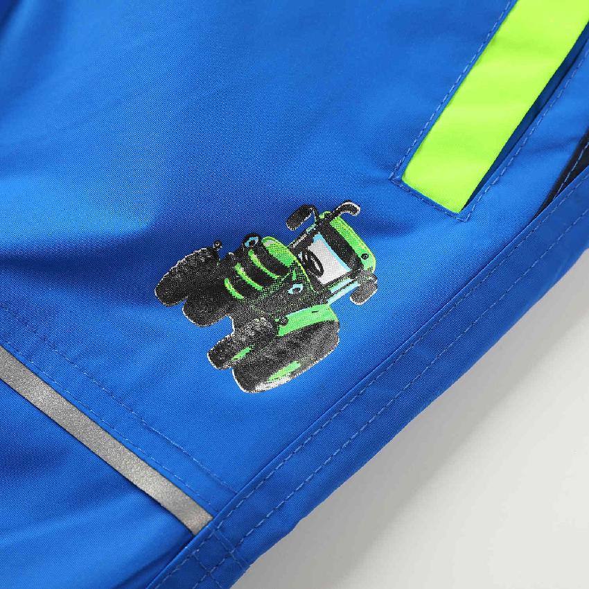 Chlapecké zateplené šusťákové kalhoty KUGO DK7119, modré