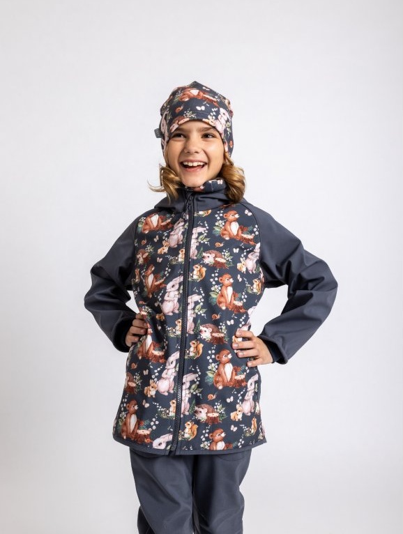 UNUO Dětská fleecová čepice Homeless, zajíček