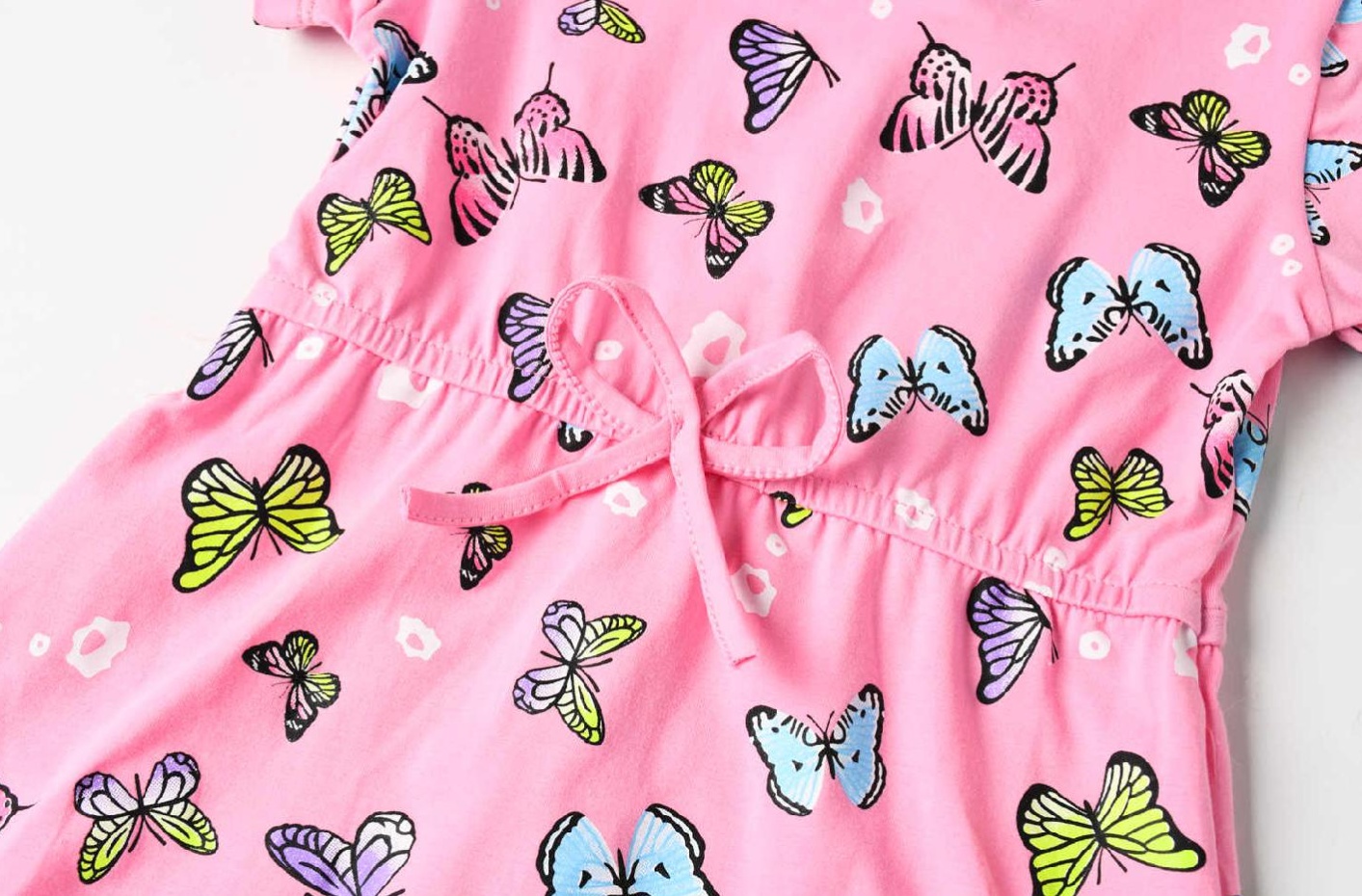 Dívčí šaty KUGO HS9276, tmavě růžové