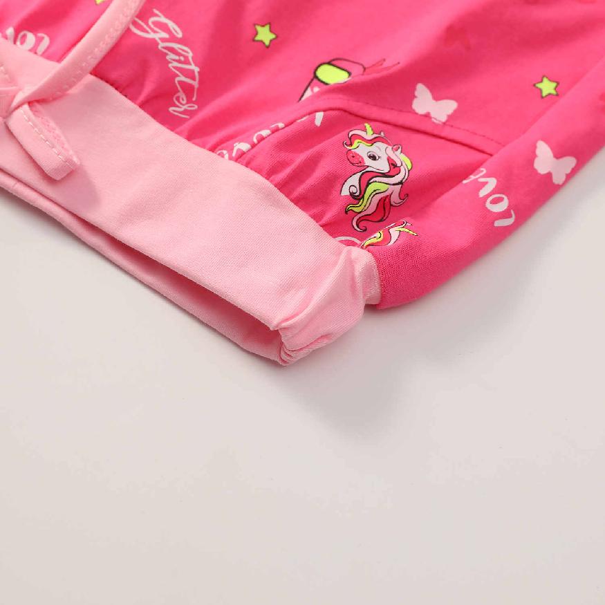 Dívčí kraťasy KUGO FS6720, tmavě růžové