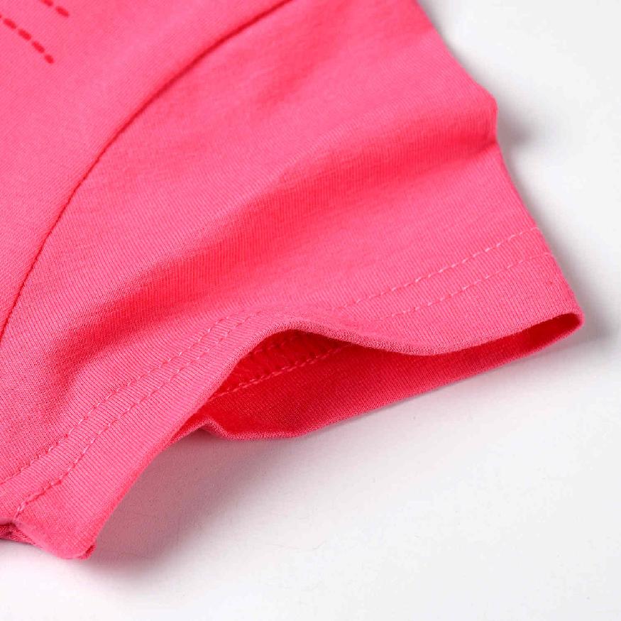 Dívčí tričko kr.r. KUGO WT0885, světle růžové