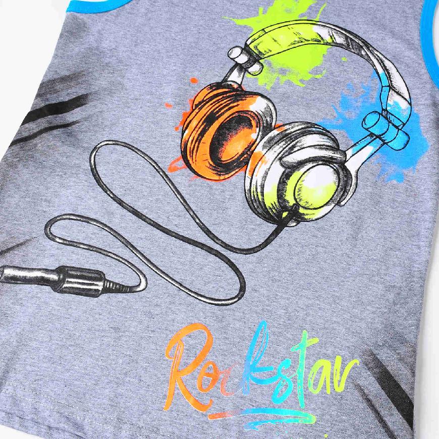 Chlapecké tílko KUGO TM9215, šedé