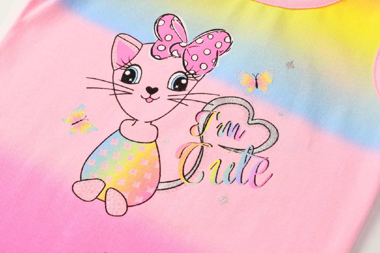 Dívčí tílko KUGO PC3815, tmavší růžová