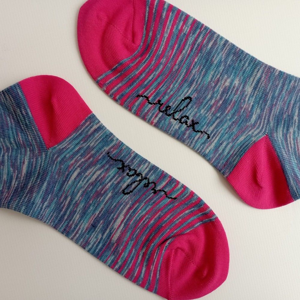 TREPON Dámské kotníkové ponožky Relax, modrý melír